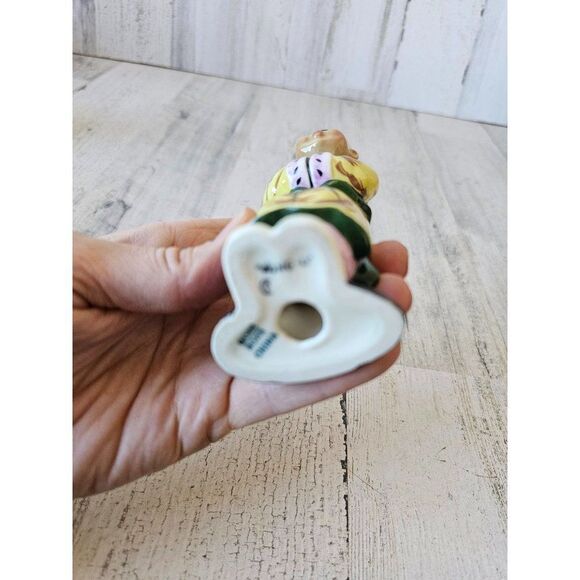 Gort wong li boy monk Buddha Chinese figurine statue vintage yellow bone china - Picture 8 of 9